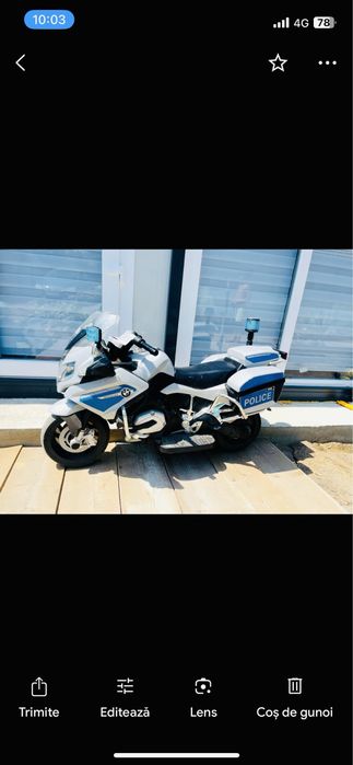 Motocicleta politie copii