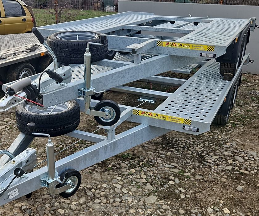 Inchirieri Inchiriere chirie platforma trailer remorca 4m,5m, 8m 2 auto 3 axe
