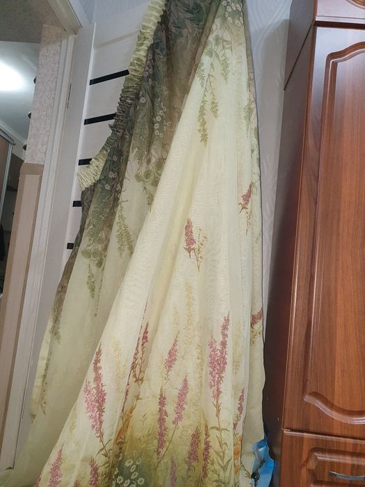 Тюль цветная в спальню,