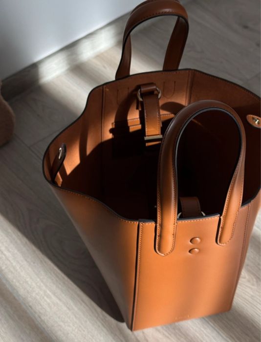 Geanta X Nihilo The Eight Tan Bag – Bucket Bag