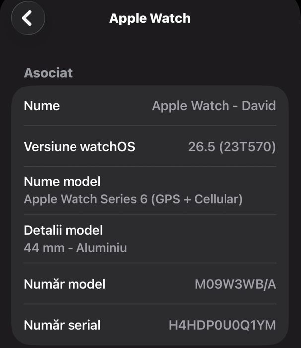 Apple Watch Series 6 * 44 mm * GPS + Cellular * Aluminiu