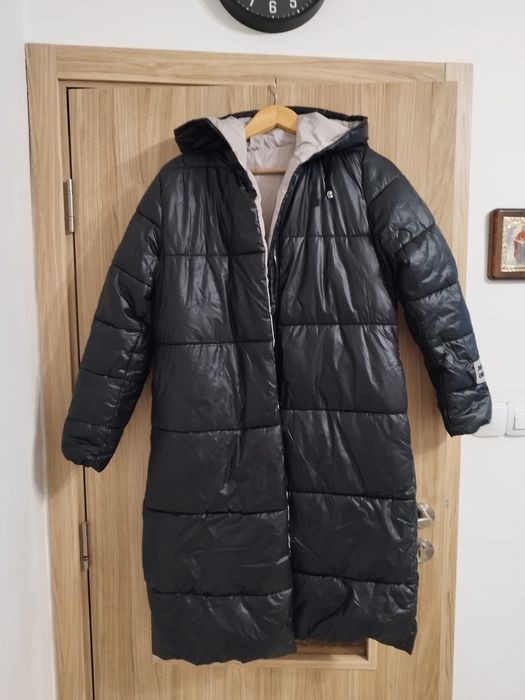 Дамско дълго зимно яке от Юнона с две лица