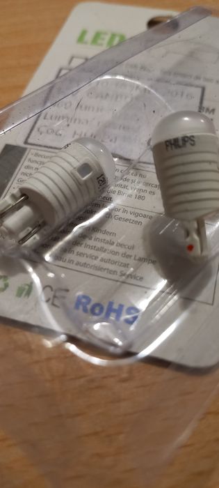 W5W t10 leduri philips pozitie