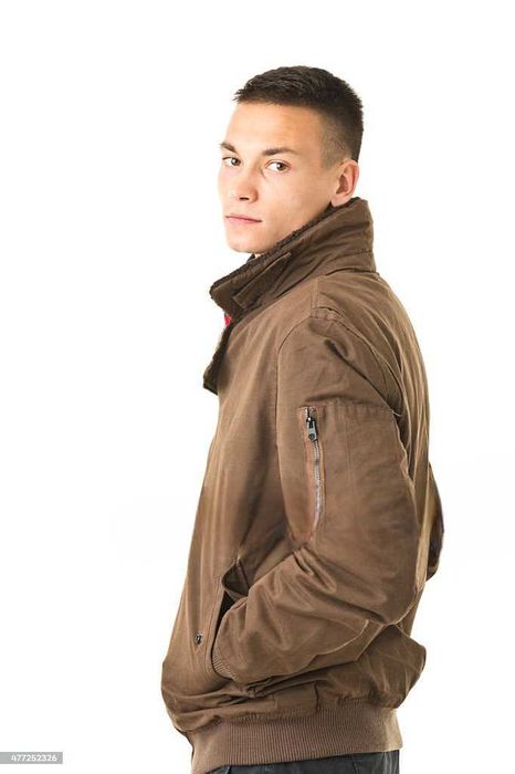 Geaca casual barbati Pull&Bear maro, marimea M