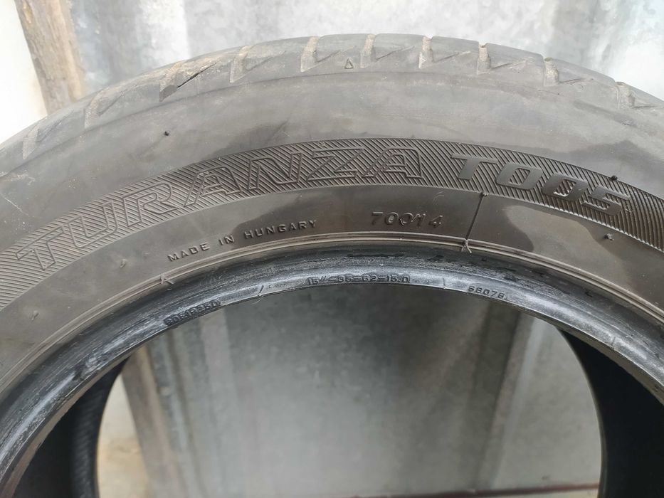 4бр. Летни гуми Bridgestone Turanza T005 - 195/55 R15 85H (DOT 2021г.)
