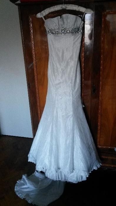 rochie mireasa sirena ivory cu pietre xs-34