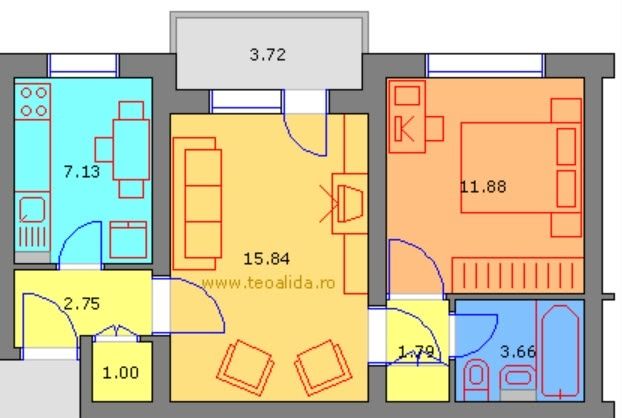 Apartament 2 camere
