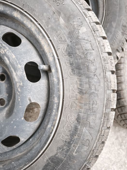 Железни Джанти 5х100 ,14 цола зимни. Акумулатор 75 Ah