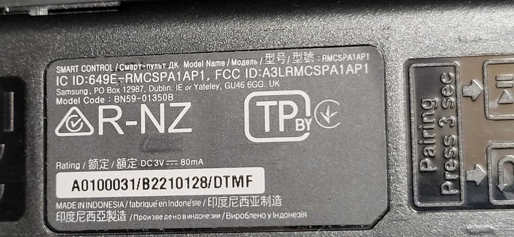 Samsung Tv Telecomanda Model BN59-01350B fuctionala