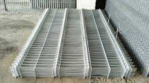 Panou / plasa gard bordurata verde, antracit, zincat - sistem complet