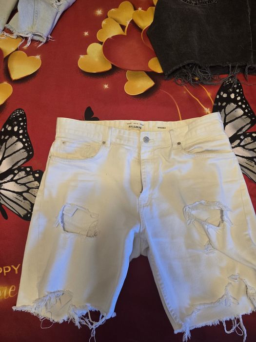 Blugi scurti rupti 3 culori diferite