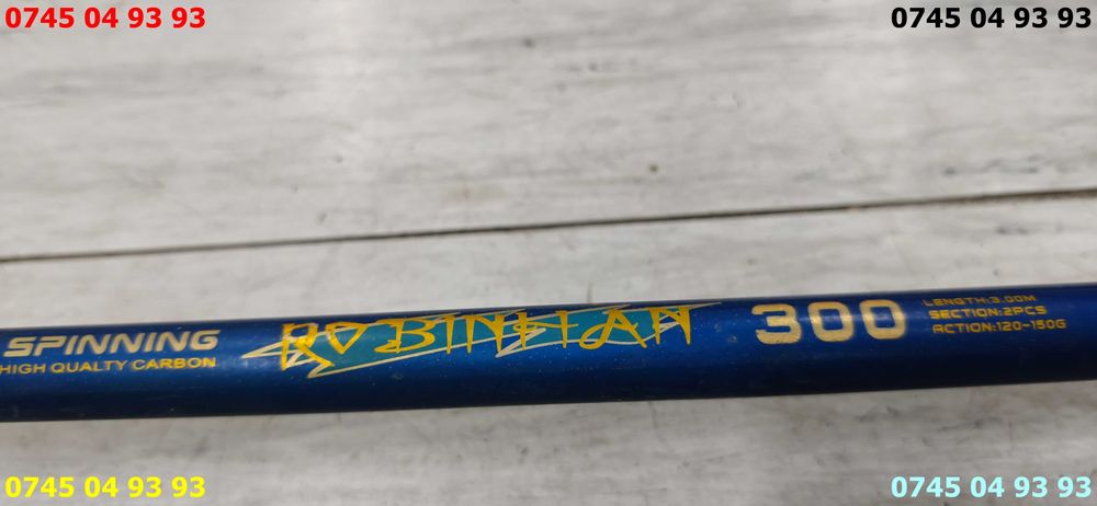 lansete set de 2 buc ROBINHAN 3m carbon foarte rigide din 2 segmente