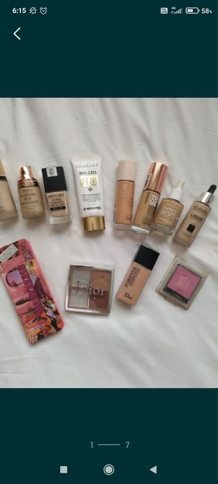 Тональный крем и румяна