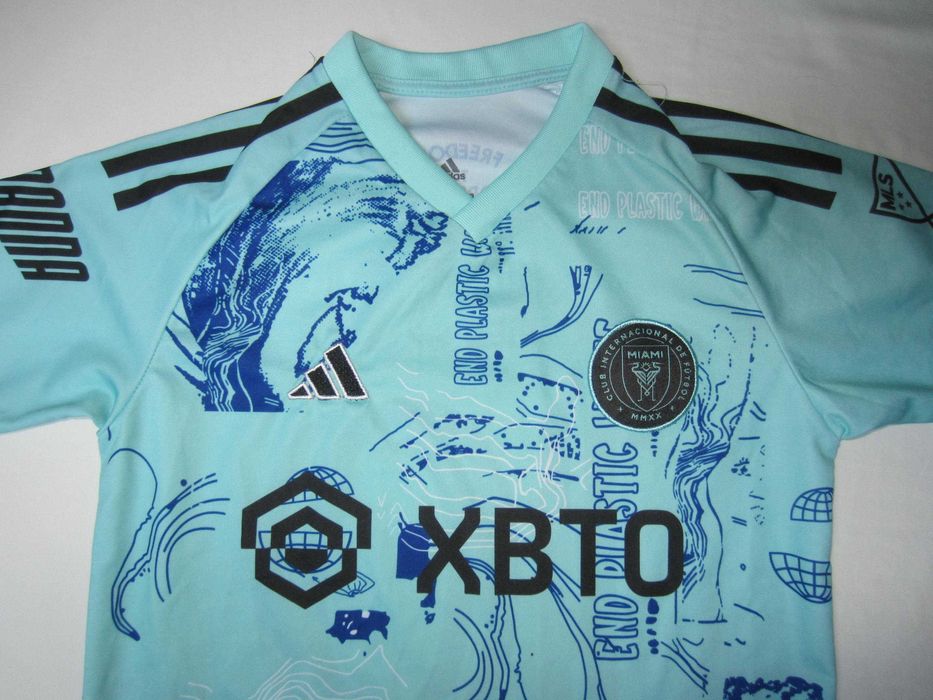 Tricou fotbal copil, Messi, Inter. Miami, masura 164,  Adidas,  ca nou