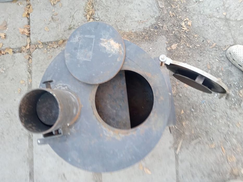 Дровяная печь заводская