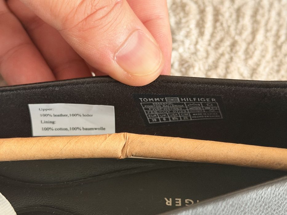 Balerini Tommy Hilfiger , Noi cu eticheta 39