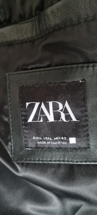 Geacă de piele naturala oaie  firmă Zara