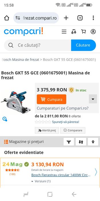 Circular Bosch GKT 55 GCE