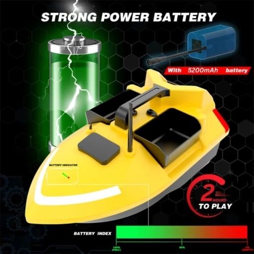 Barcă Nadit și Momit V020,GPS,3 cuve,2kg,500m