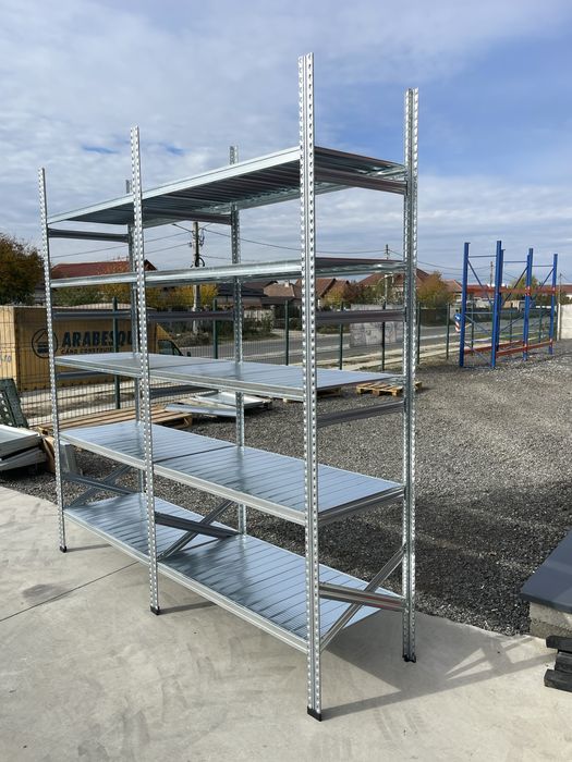 Rafturi garaj,beci, depozitare METALSISTEM super 123 zincate fabricate in italia Noi