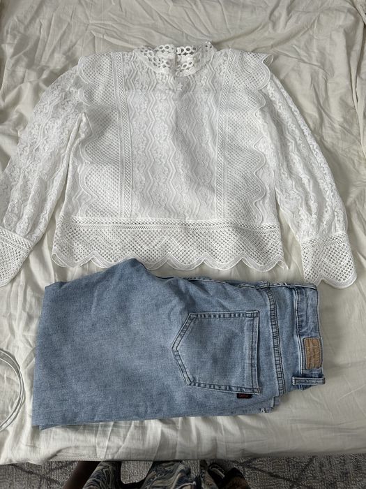 блузка белая 42,44 размер