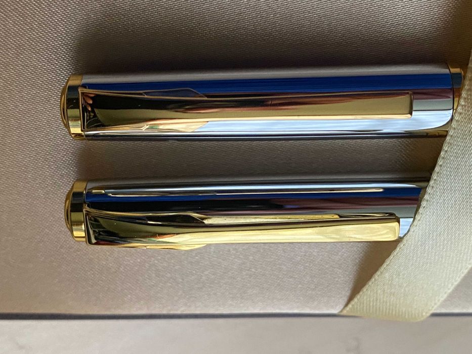 Set pix si stilou DACO crom auriu