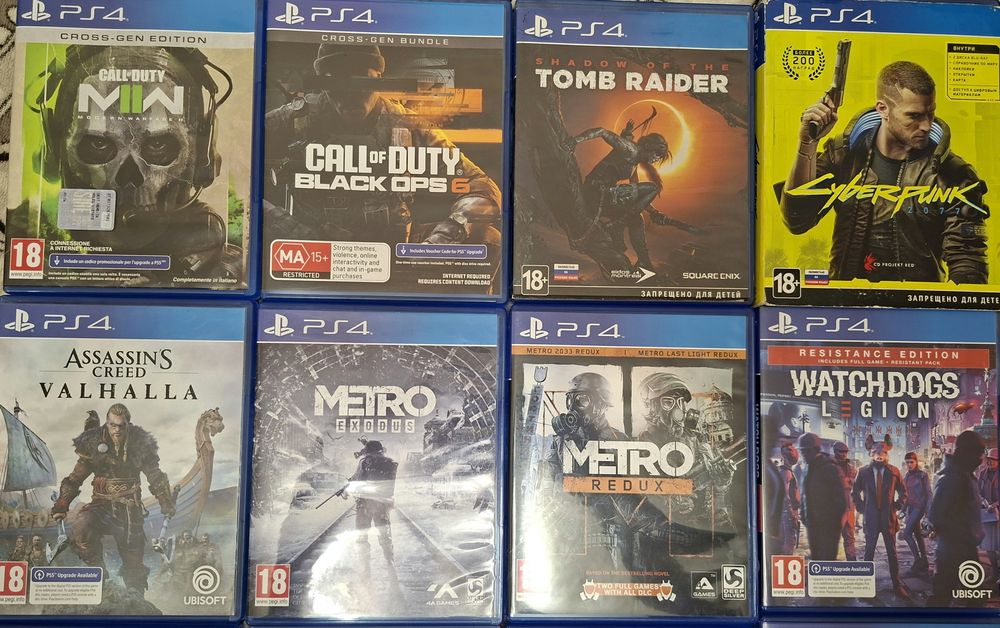 Продажа/обмен игр на пс4