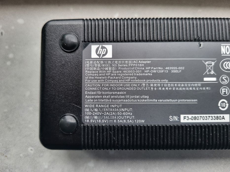 Incarcator laptop HP 18,5V 6,5A 120W mufa 7,4mm cu pin
