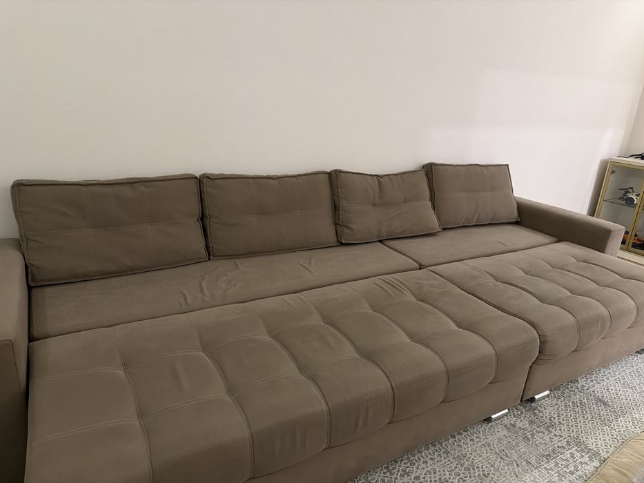 Диван коричневый 3,5 метра