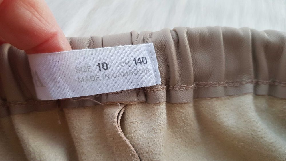 Детски кожен панталон ZARA 9-10 години