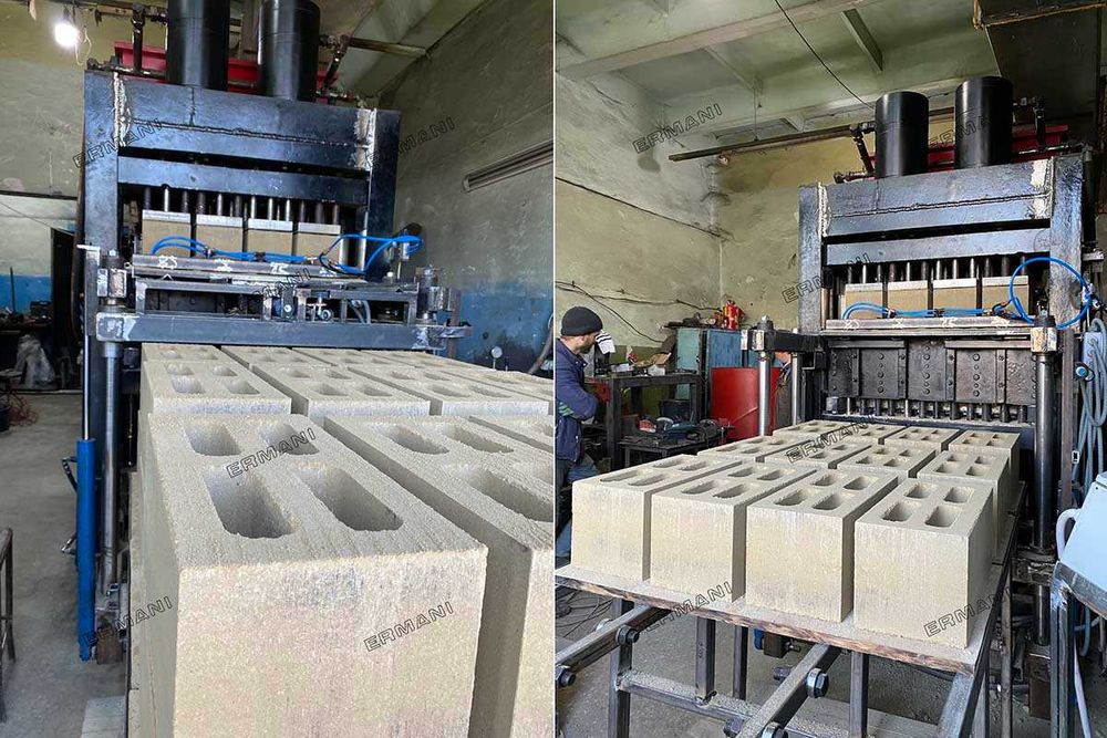 Ermani hiper-500AT - преса за блокове и тухли