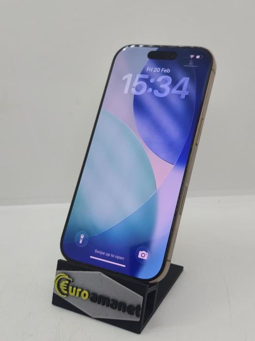 Telefon mobil Apple iPhone 16 Pro, 128GB, 5G, Desert Titanium -A-