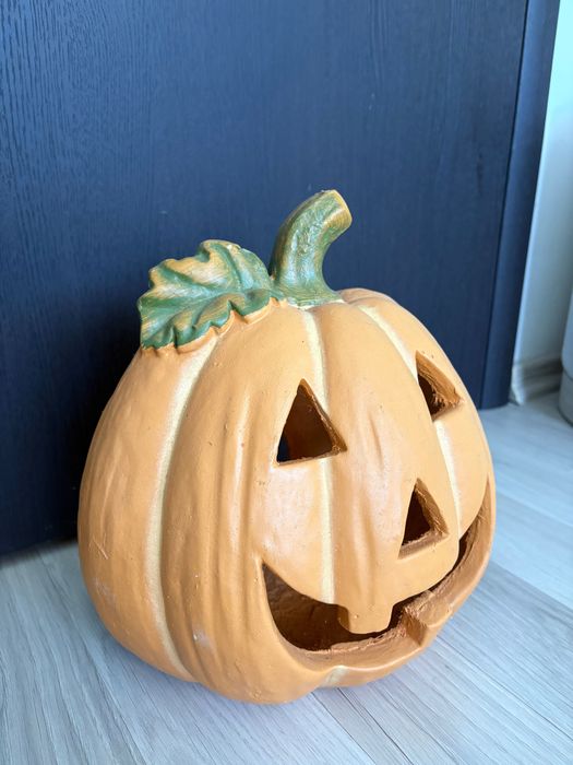 Dovleac de ceramica pentru lumanare Halloween