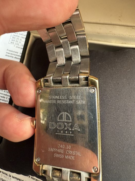 Ceas Doxa Style Quartz - Full Set, Cutie și Acte placat aur