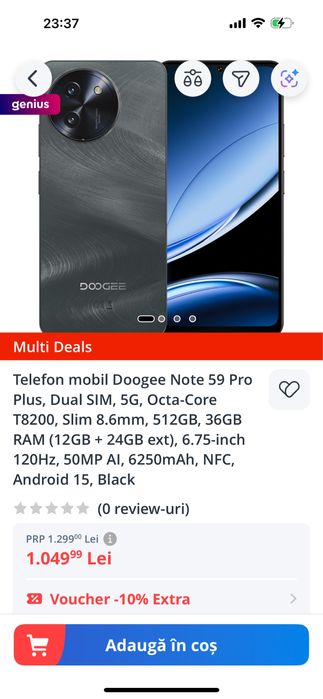 doogee note 59 pro plus 512 GB SIGILATE