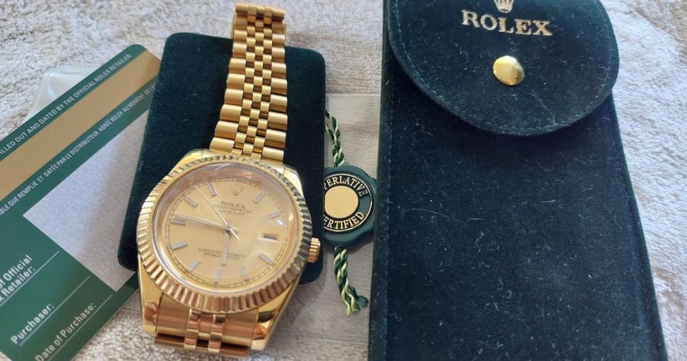 Automatic Rolex Ceas Watch Perpetual Datejust Ful Gold ATM Auriu Nou