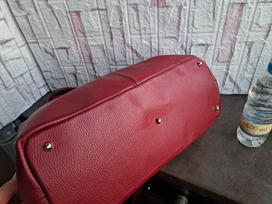 дамска чанта, Uggari
голяма червена торба-естествена кожа