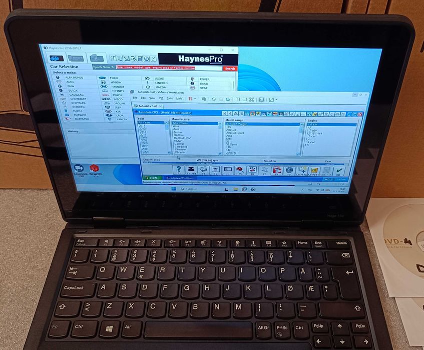 Комплект aвтодиагностика и лаптоп Lenovo Yoga с 8RAM и тъчскрийн екран