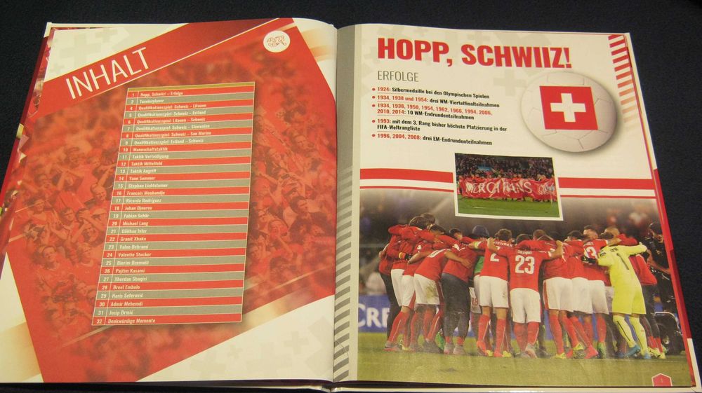 Album/Catalog/PANINI/Euro 2016,Nationala Elvetia,nou,incomplet.