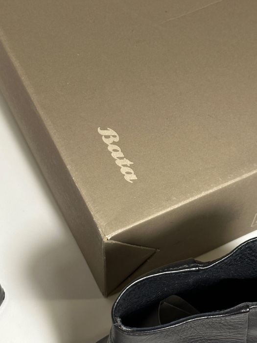 Botine negre BATA din piele