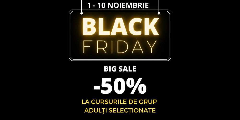 Black Friday la cursurile de germana online -50%