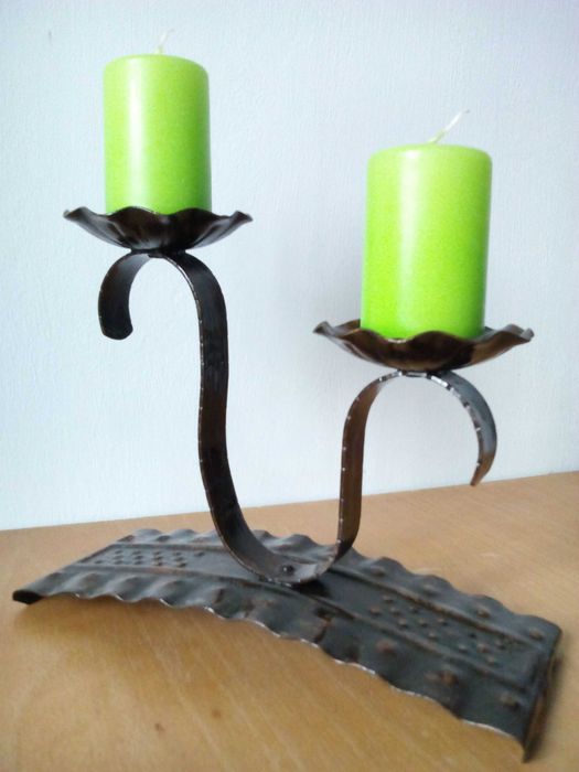 Свещник ковано желязо