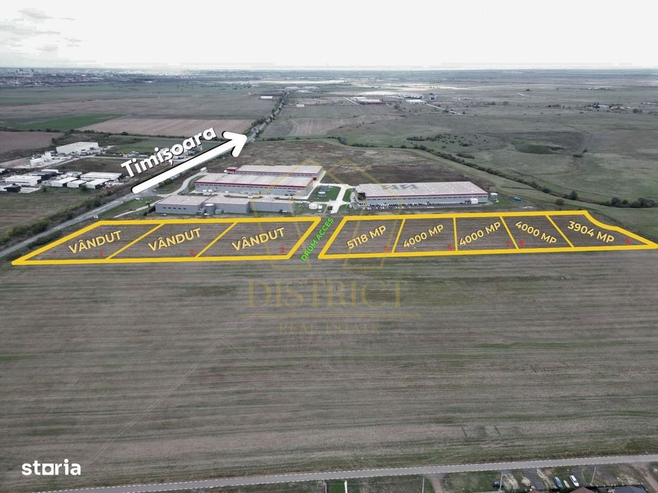 COM 0% Parcela de 4000 mp industriala, servicii si depozitare | Sanand