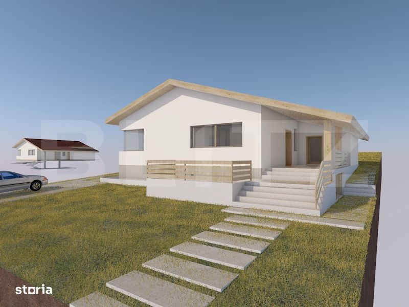 Casa 4 camere, 2 bai, 120 mp, teren 800 mp - Bod- finalizata