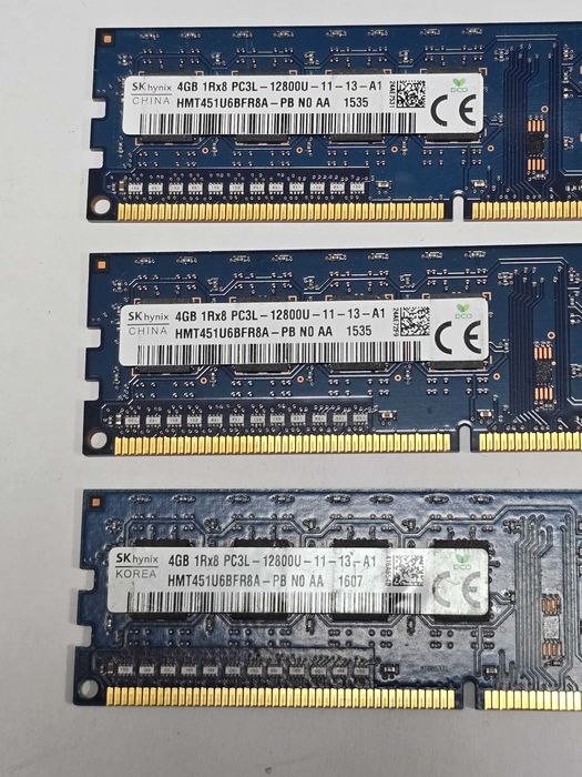 Memorie RAM desktop SK hynix 4GB DDR3L 1600MHz HMT451U6BFR8A-PB