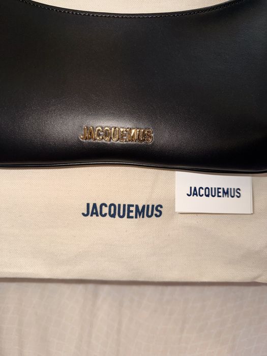 JACQUEMUS Le Bisou Perle leather shoulder bag  Оригинална Чанта