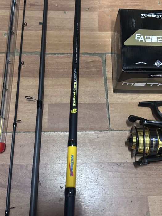 Set Feeder TUBERTINI - Lanseta EA Method Carp Feeder 3.9m + Mulineta EA Method 6500