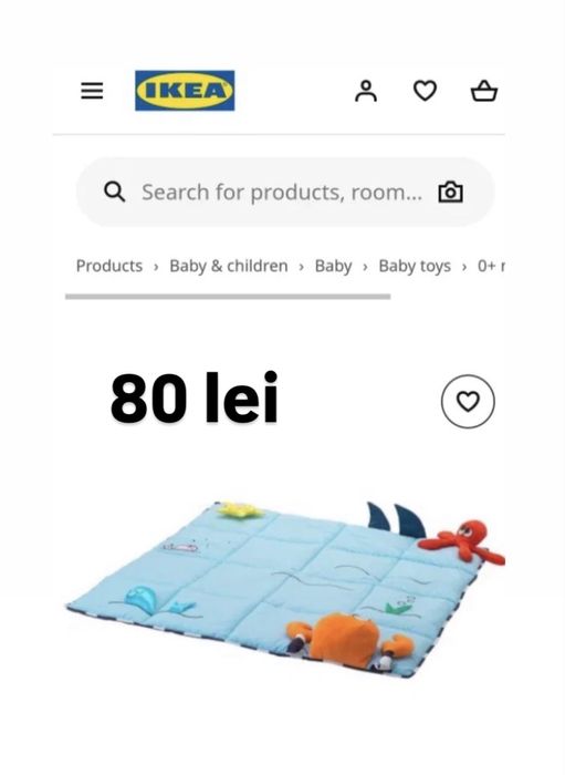Scaun antilop ikea cu podopezon(spatiu de pus picioarele)