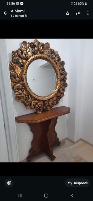 Consola  ornamentala cu oglinda