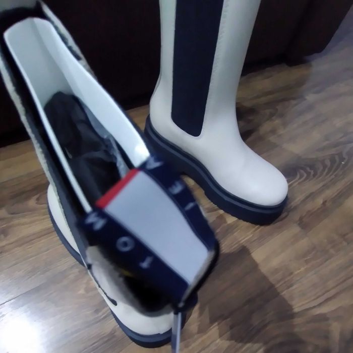 Ghete dama Tomy Hilfiger,piele naturala